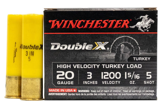 Winchester Double X 20 Gauge 3in #4 1-5/16oz Turkey Shotshells - 10 Rounds - 01692