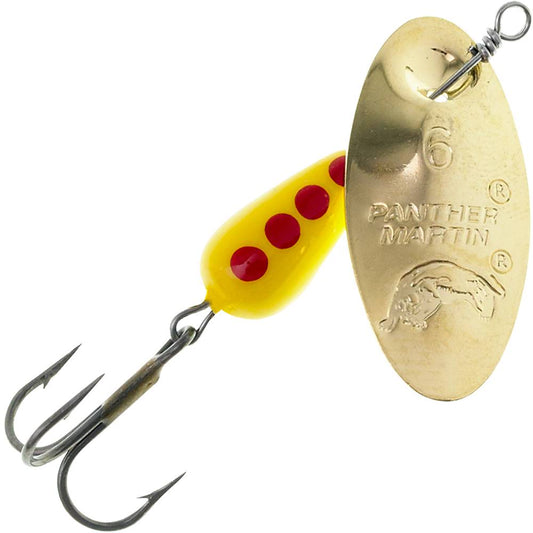 Panther Martin Yellow with gold spinner - 1/4oz - 31204