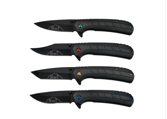 Northwest trail 4 pk. Assisted Open Pocket Knife Set - W9379