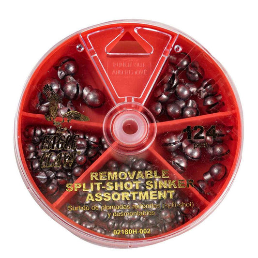 Eagle Claw Removable Split-Shot Sinker Dial Pack – 124pk - 70485
