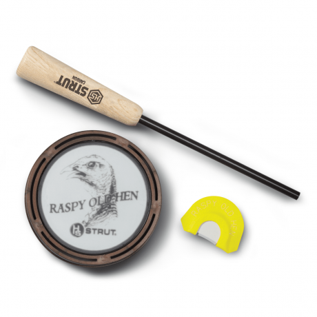 HS Raspy Old Hen Glass Wild Turkey Call - 07011