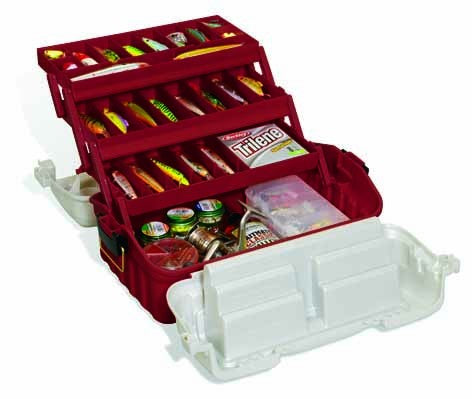 Plano Flipsider Three Tray Tackle Box (Red/White) - 07603