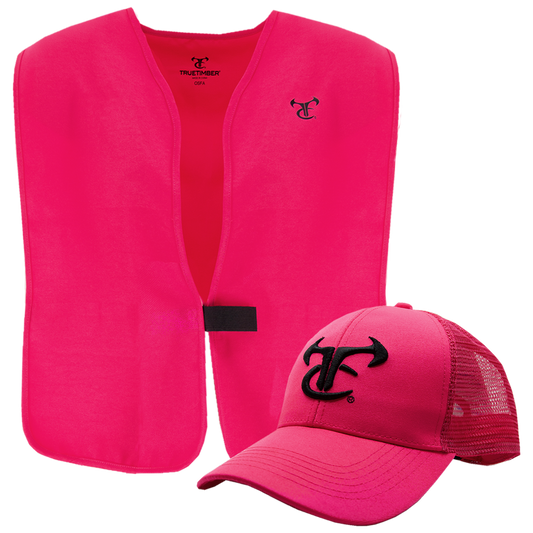 Blaze pink vest/hat combo - 01277