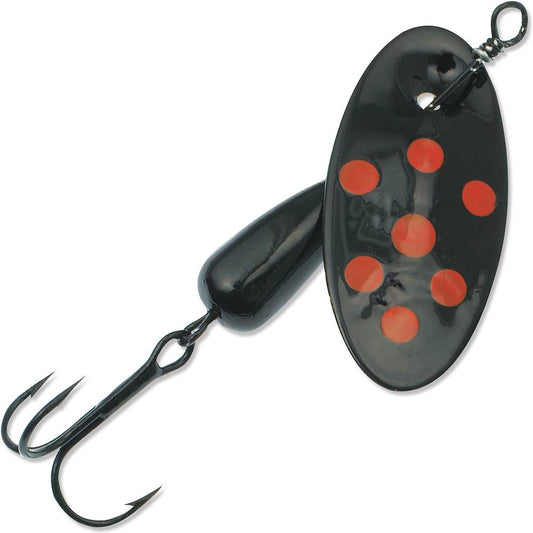 Panther Martin black with black red spotted spinner - 1/4 oz