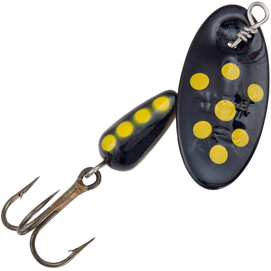 Panther Martin black with black yellow spotted spinner - 1/4oz - 01140