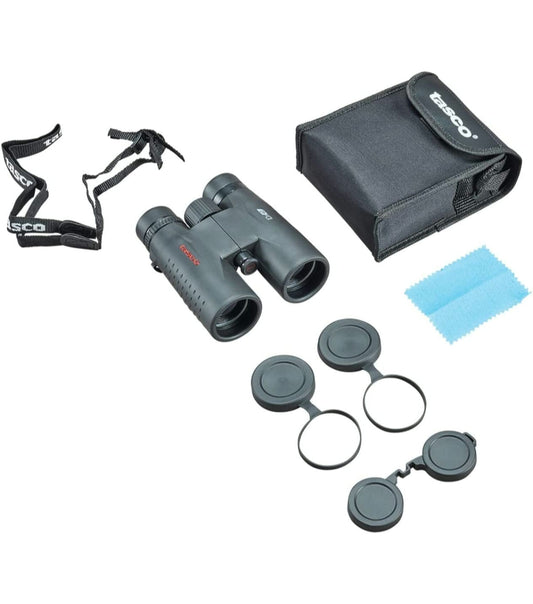 Tasco ES10X42 Essentials Binoculars, 10x42mm, Roof Prism Mc, Black -09479