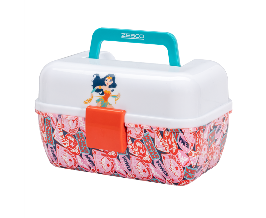 Zebco Youth Tackle Box, Single Lift-Out Tray, Secure Snap Closure - 64506