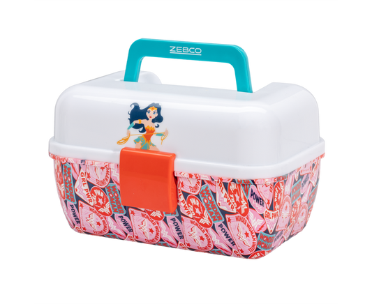 Zebco Youth Tackle Box, Single Lift-Out Tray, Secure Snap Closure - 64506